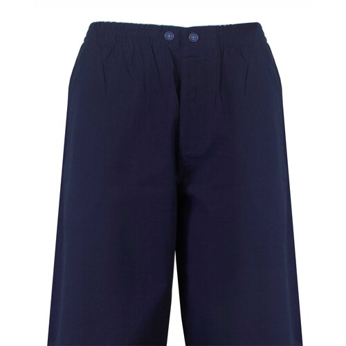 Paul Hopkins PHPYH26011A Paul Hopkins Heren Geweven Doorknoop Pyjama Donker Blauw.