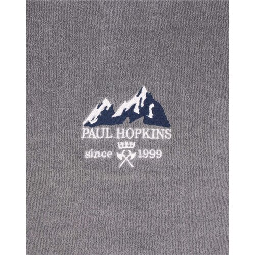 Paul Hopkins PHPYH26007A Paul Hopkins Heren Badstof Pyjama Grijs.
