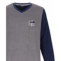 Paul Hopkins PHPYH26007A Paul Hopkins Heren Badstof Pyjama Grijs.