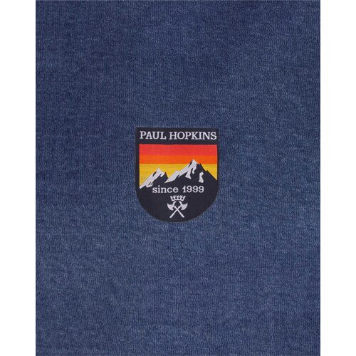 Paul Hopkins PHPYH26006A Paul Hopkins Heren Badstof Pyjama Blauw.