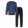 Paul Hopkins PHPYH26006A Paul Hopkins Heren Badstof Pyjama Blauw.