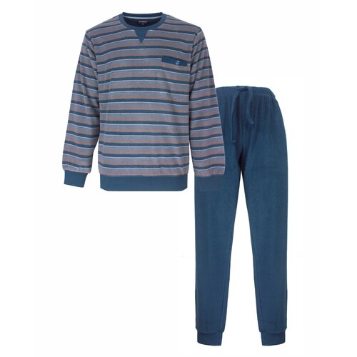 Paul Hopkins PHPYH26005A Paul Hopkins Heren Badstof Pyjama Petrol.