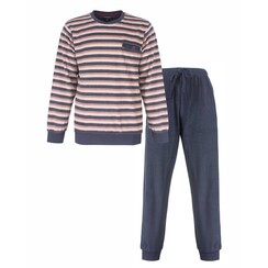 PHPYH26001A Paul Hopkins Heren Badstof Pyjama Grijs.