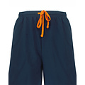 M.E.Q. MESAH26007A MEQ Heren Shortama Ronde Hals Petrol Blauw.