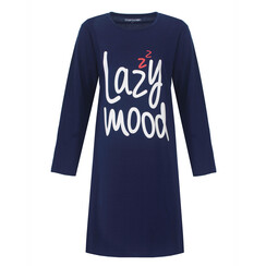 TPNGD26005A Temptation Dames Big Shirt Donker Blauw.