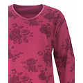Medaillon MENGD26004A Medaillon Dames Nachthemd Wijnrood.