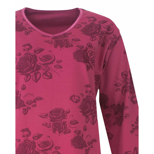 Medaillon MENGD26004A Medaillon Dames Nachthemd Wijnrood.