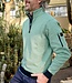 short zip sweater Oxford groen