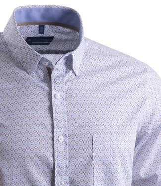 FORMEN slim fit hemd met zacht motief
