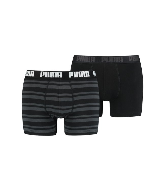 puma boxers 2-pack streep zwart 2