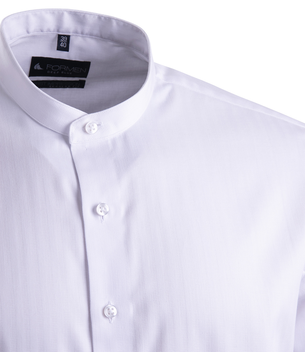 gemiddelde Vanaf daar Realistisch overhemden met opstaande kraag | Formen, Shirtmaker - Formen