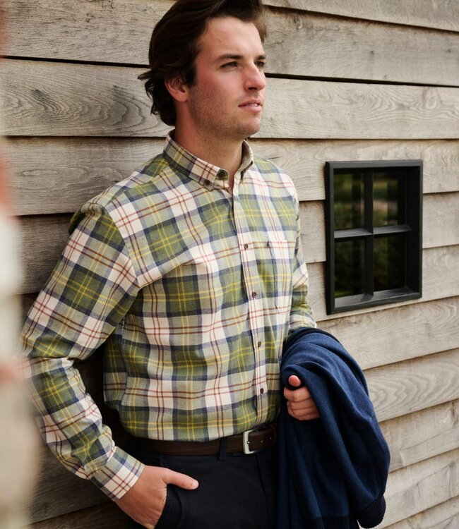 stoer geruite hemden in flanel katoen Formen Shirtmaker Formen