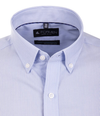 FORMEN Lucca hemd pinstripe blauw
