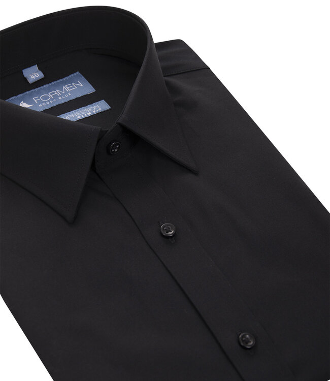 Essential zwart hemd - SLIM 6