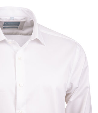 FORMEN Premium 2ply hemd white, dubbele manchet