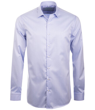 FORMEN Lugano premium 2ply hemd blauw - slim fit