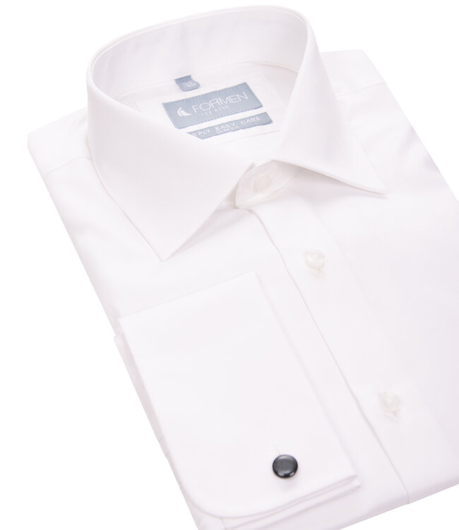 Basel premium 2ply hemd wit - slim fit 5