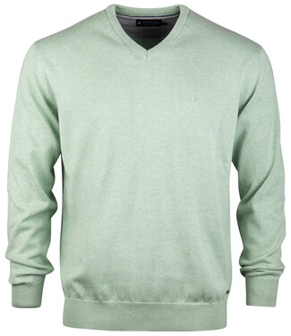 FORMEN pull v-neck cotton lichtgroen