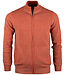 cardigan zip dark orange