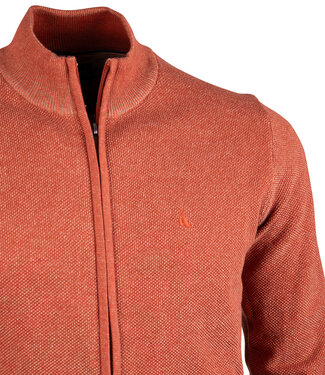 FORMEN cardigan zip dark orange