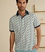 FORMEN polo pique floral green