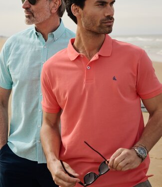 FORMEN polo cotton picque peach