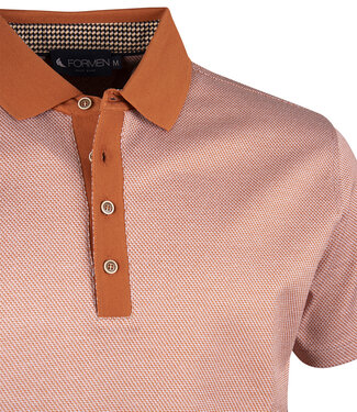 FORMEN polo retro vibes dark orange