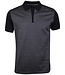 polo met rits donkerblauw