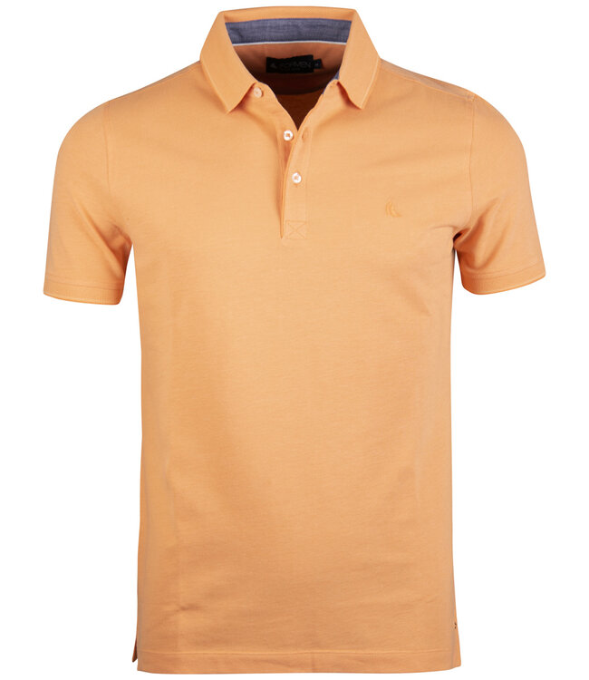 polo Oxford piqué oranje 1