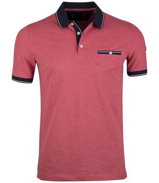 FORMEN polo Oxford piqué rood