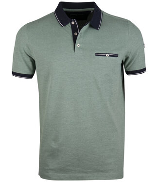 FORMEN polo Oxford piqué groen