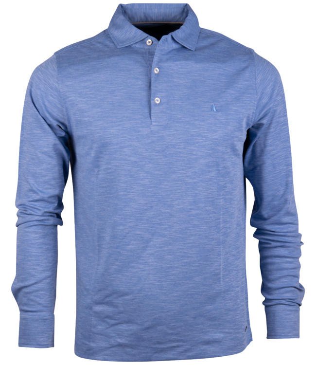 polo longsleeve jersey lichtblauw 1