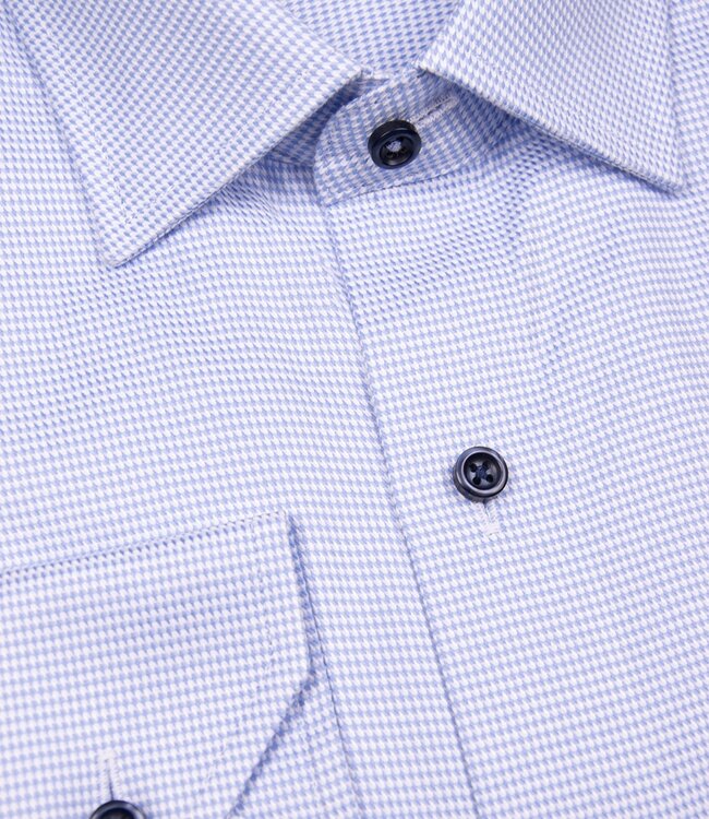 PREMIUM pied-de-poule regular hemd 2ply 3