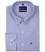 FORMEN Blauw regular hemd met dessin