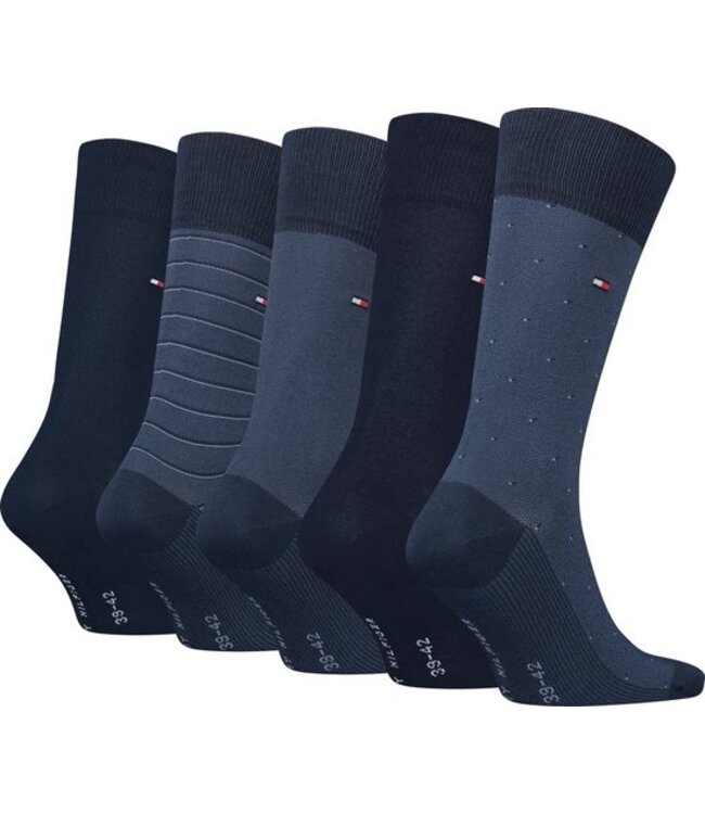 Sokken giftbox 5-pack TH blauw 4