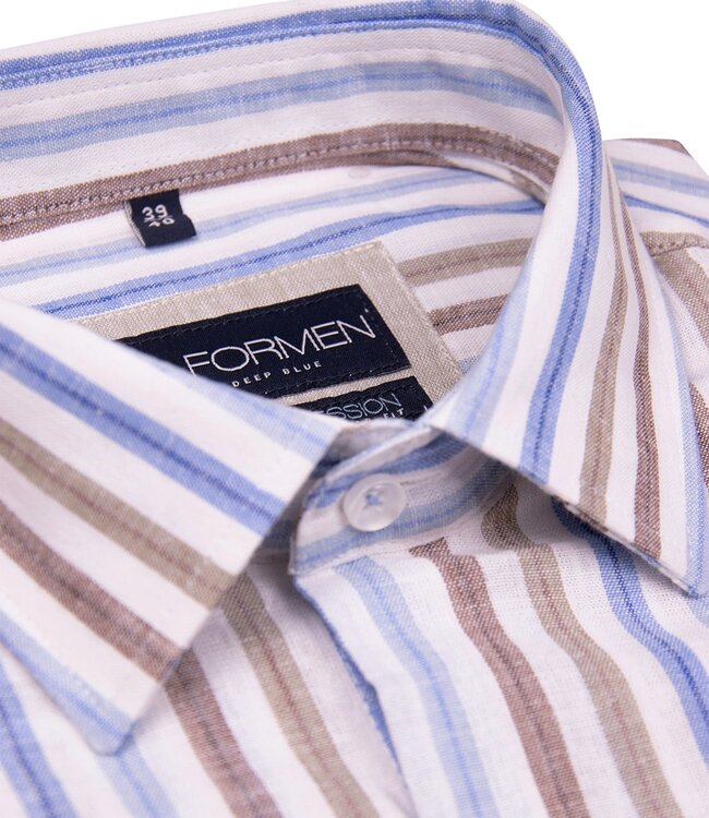 Gestreept hemd in zachte kleuren 3