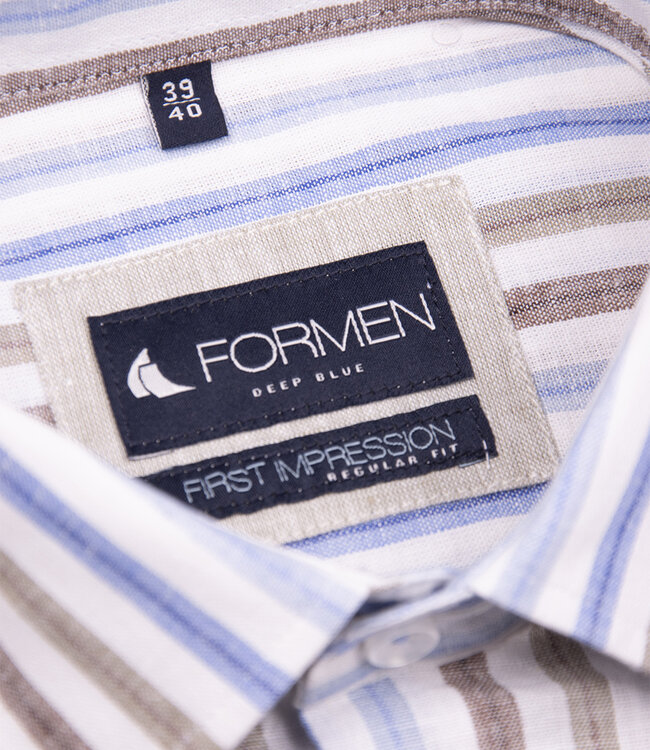 Gestreept hemd in zachte kleuren 4