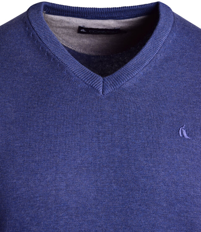 V-hals herentrui katoen dark jeans 3