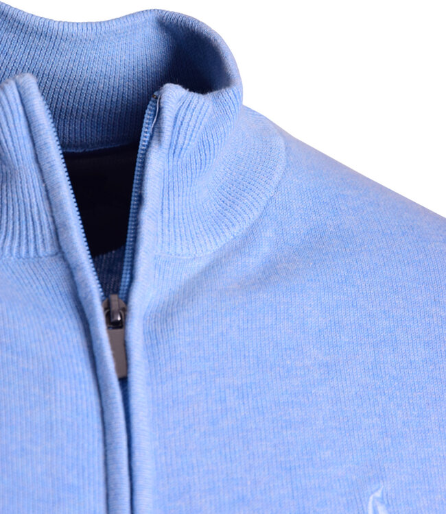 vest met rits lichtblauw 4