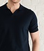 gebreide polo v-hals navy 2 thumbnail
