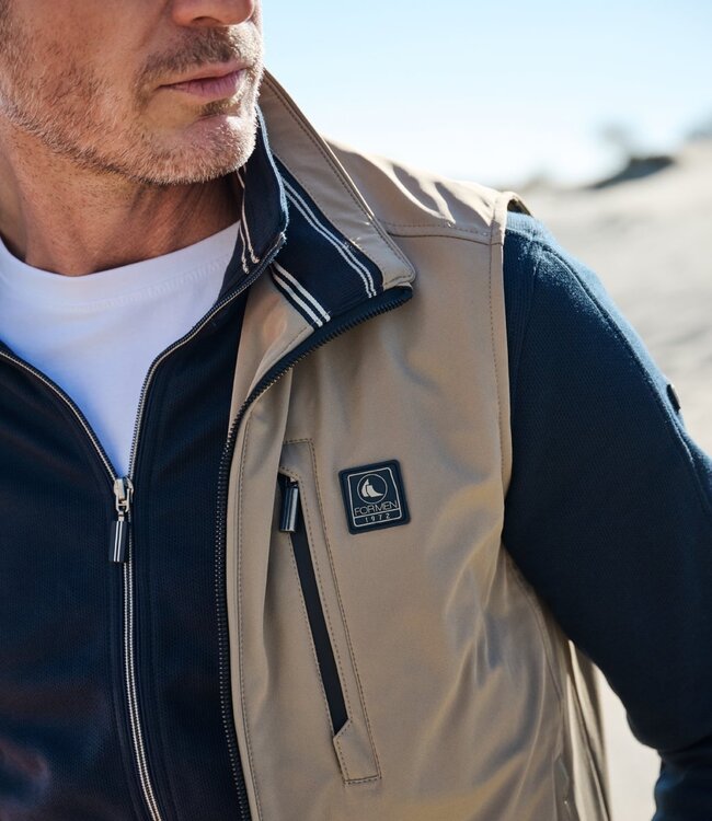 softshell bodywarmer beige 3