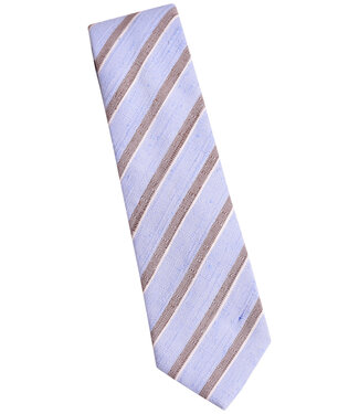 FORMEN Das zijde stripe lichtblauw