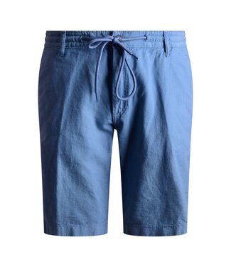 FORMEN bermuda linnen katoen jeansblauw