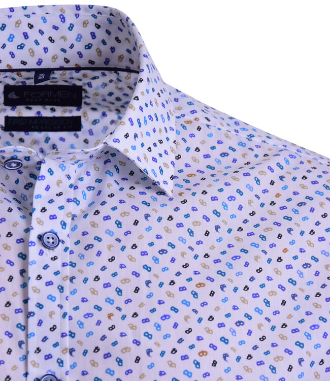 hemd Venetië blauw-beige 1