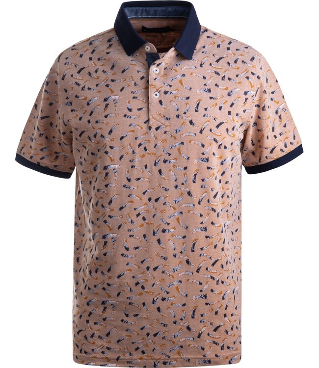 oranje picqué polo met print 1