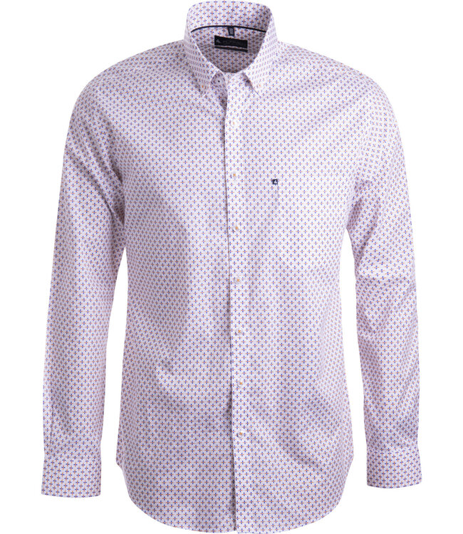 wit hemd met oranje print 1