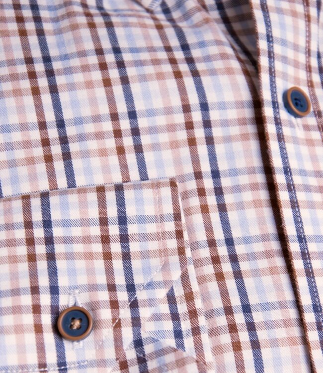 Beige-camel geruit hemd 2