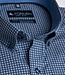 FORMEN Blauw printhemd in poplin katoen