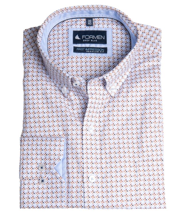 Roest-oranje printhemd 3