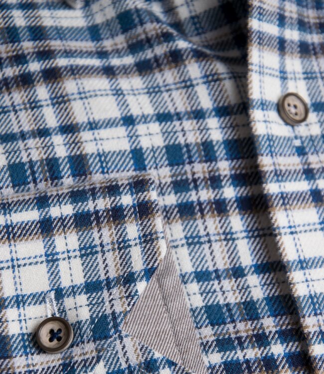 Petrolblauw houthakkershemd 2